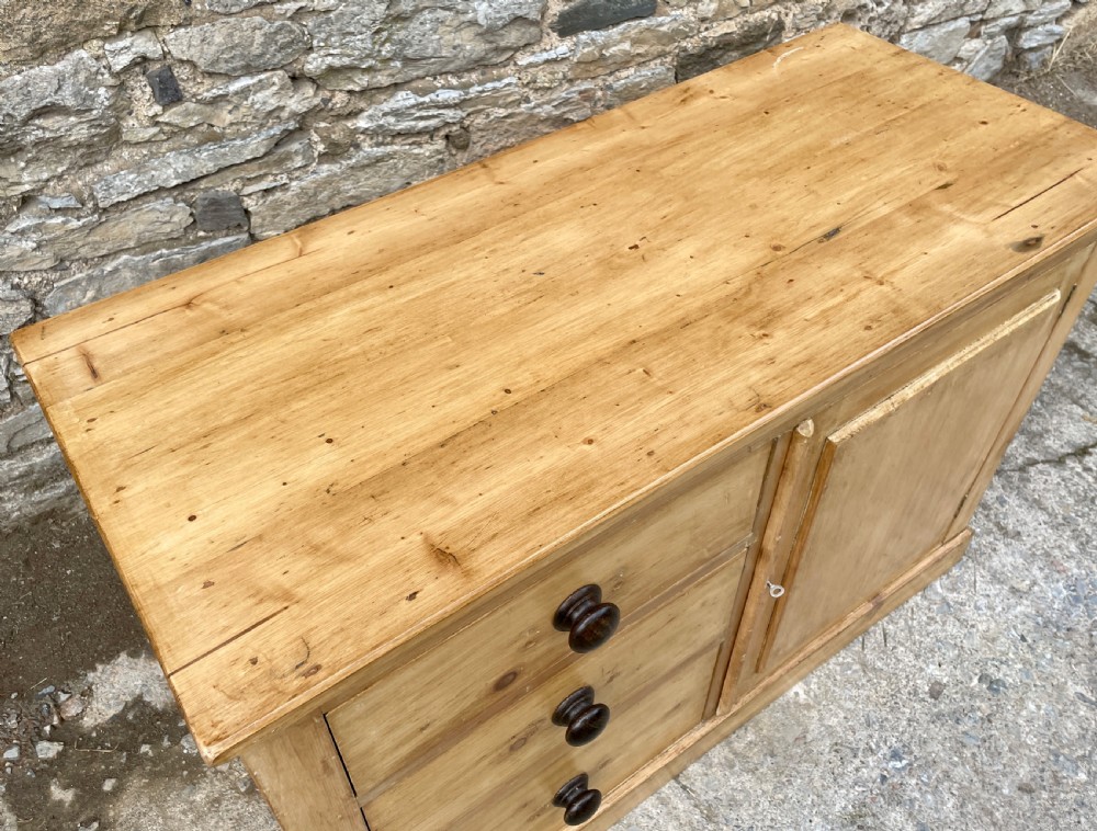 Antique Stripped Pine Sideboard View XIII