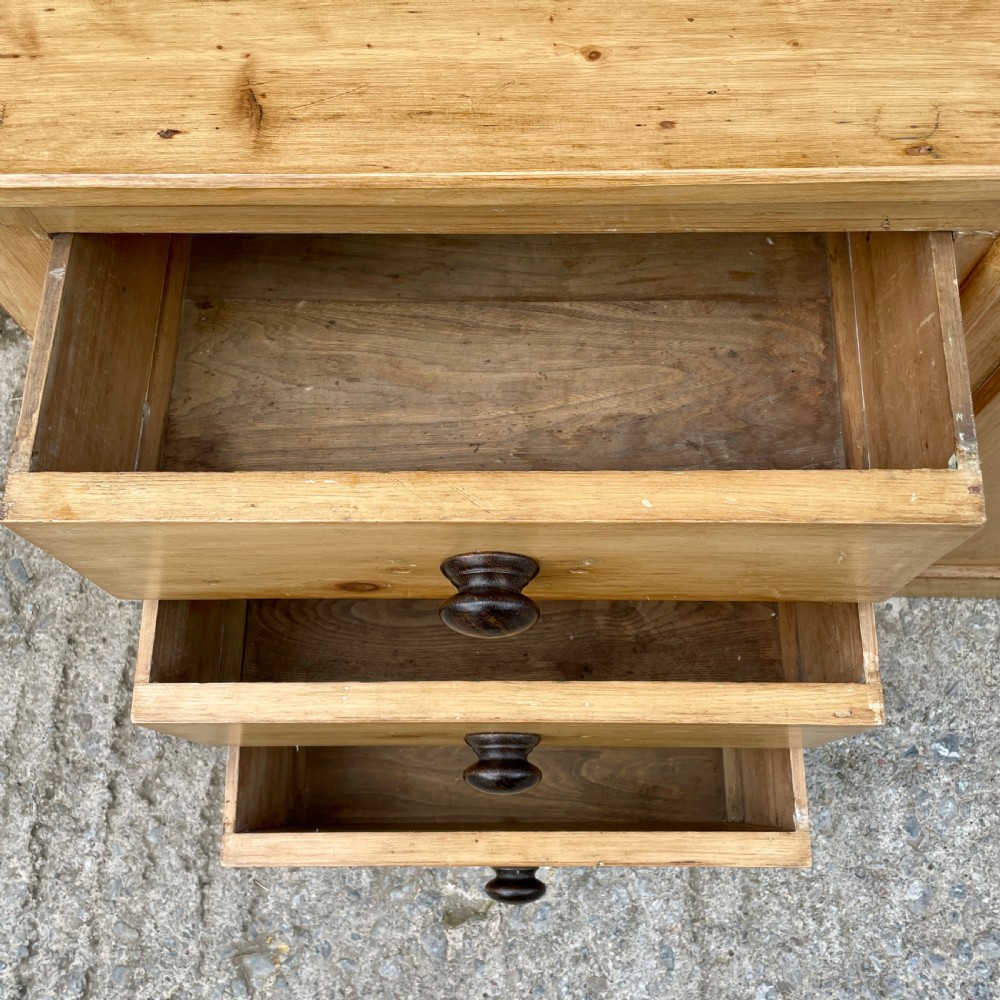 Antique Stripped Pine Sideboard View XV