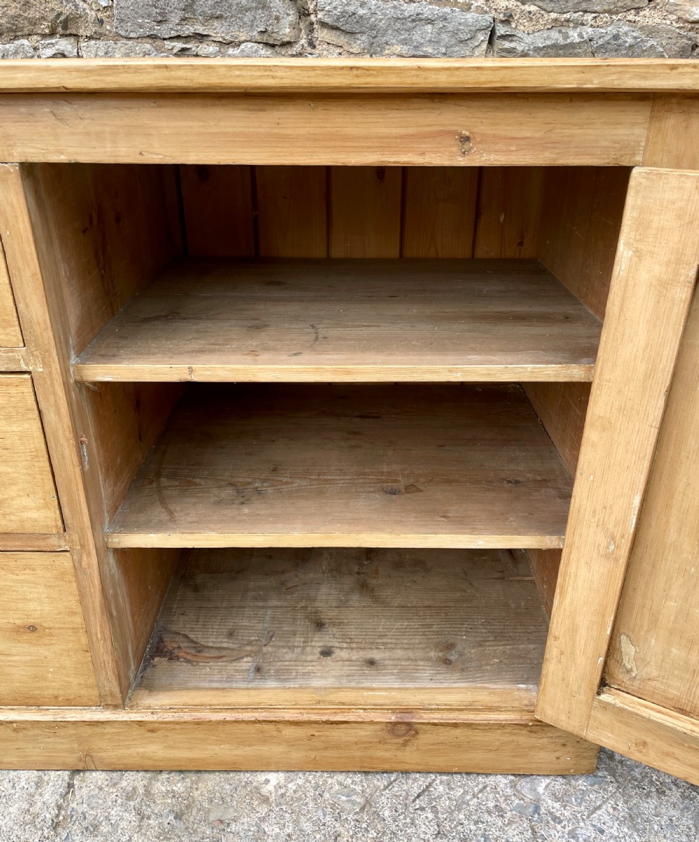 Antique Stripped Pine Sideboard View XVIII