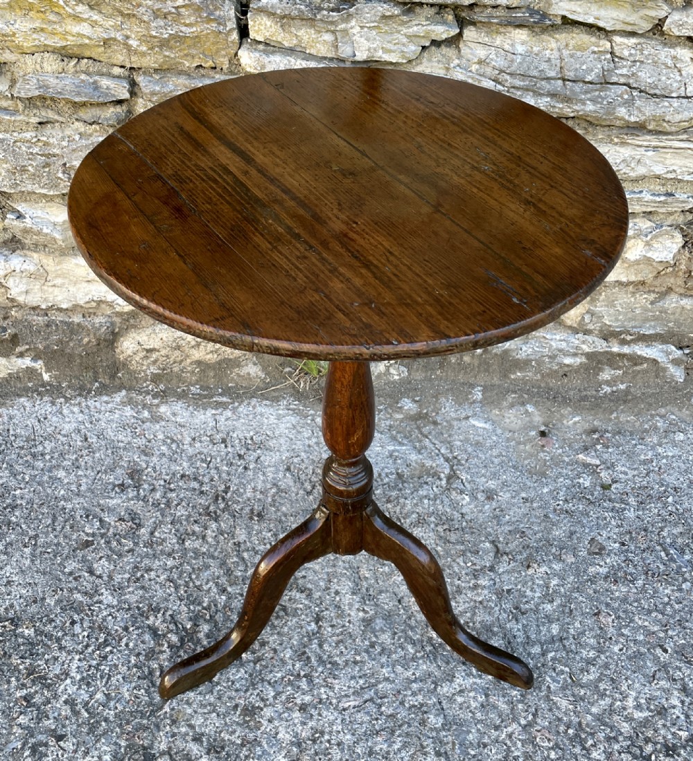 Antique Georgian Pine Tripod Wine Table 