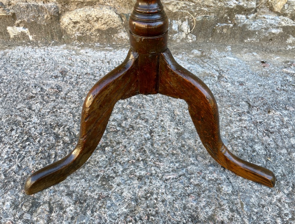 Antique Georgian Pine Tripod Wine Table  View X