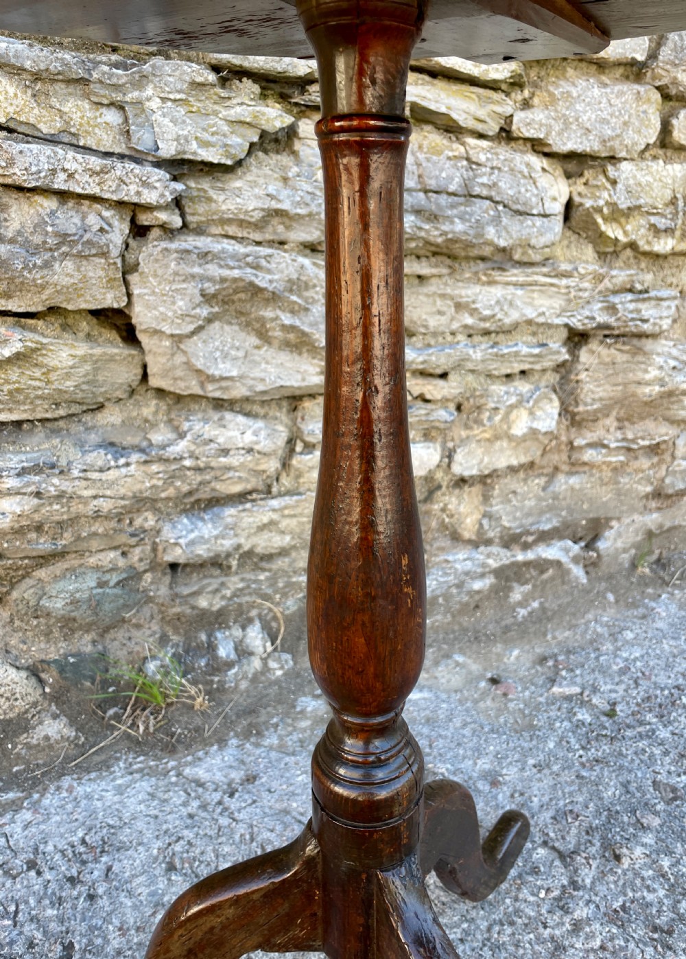 Antique Georgian Pine Tripod Wine Table  View XII
