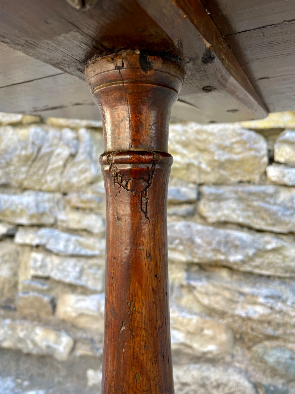 Antique Georgian Pine Tripod Wine Table  View XIV