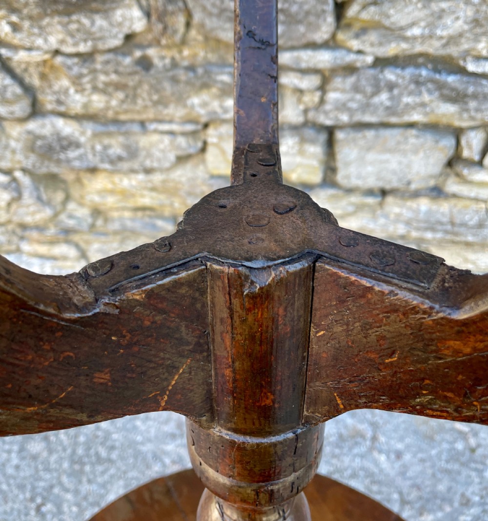 Antique Georgian Pine Tripod Wine Table  View XVI