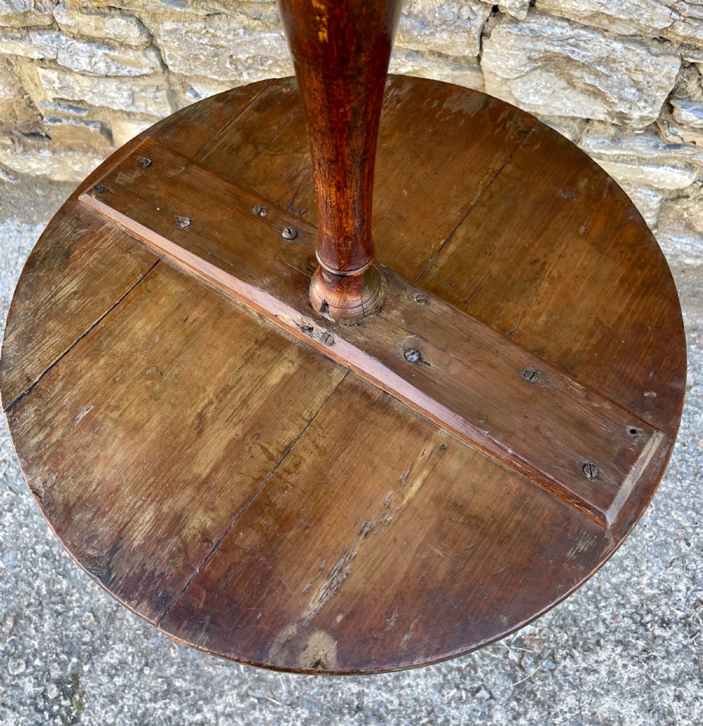 Antique Georgian Pine Tripod Wine Table  View XVII