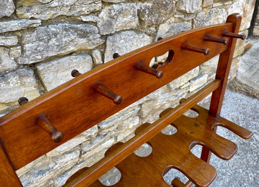 Antique Mahogany Boot and Whip Stand View VIII