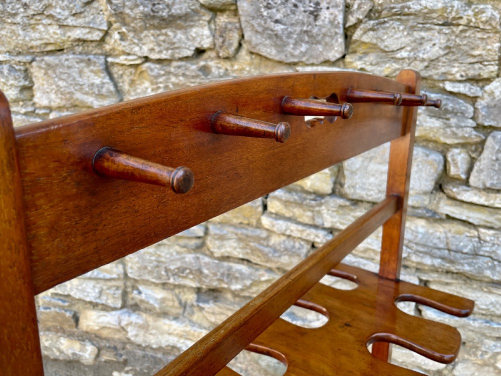 Antique Mahogany Boot and Whip Stand View XII