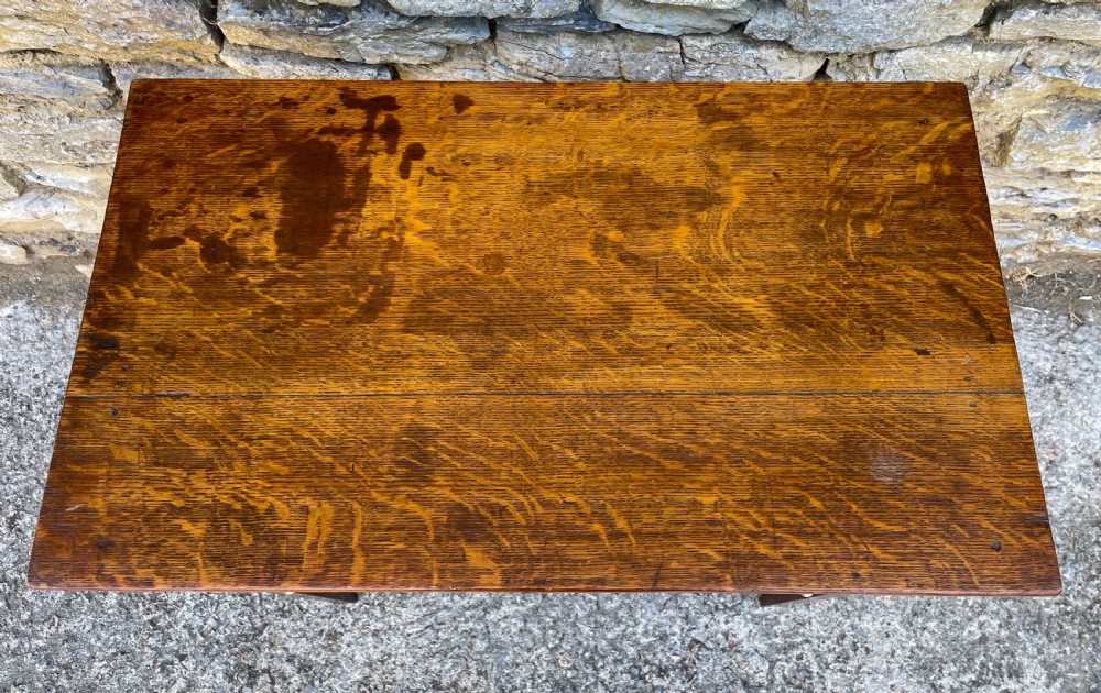 Antique Georgian Oak Side Table View VI