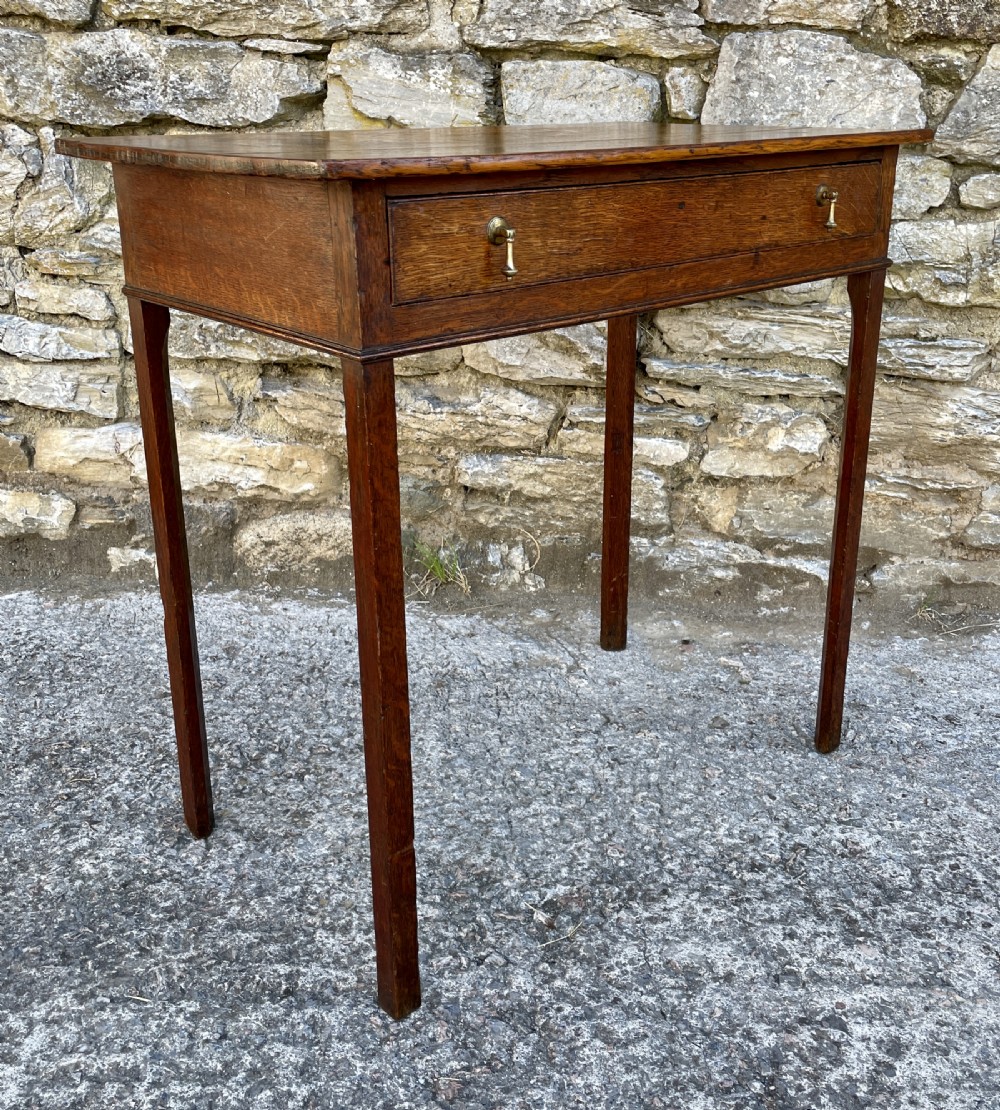 Antique Georgian Oak Side Table View XVI