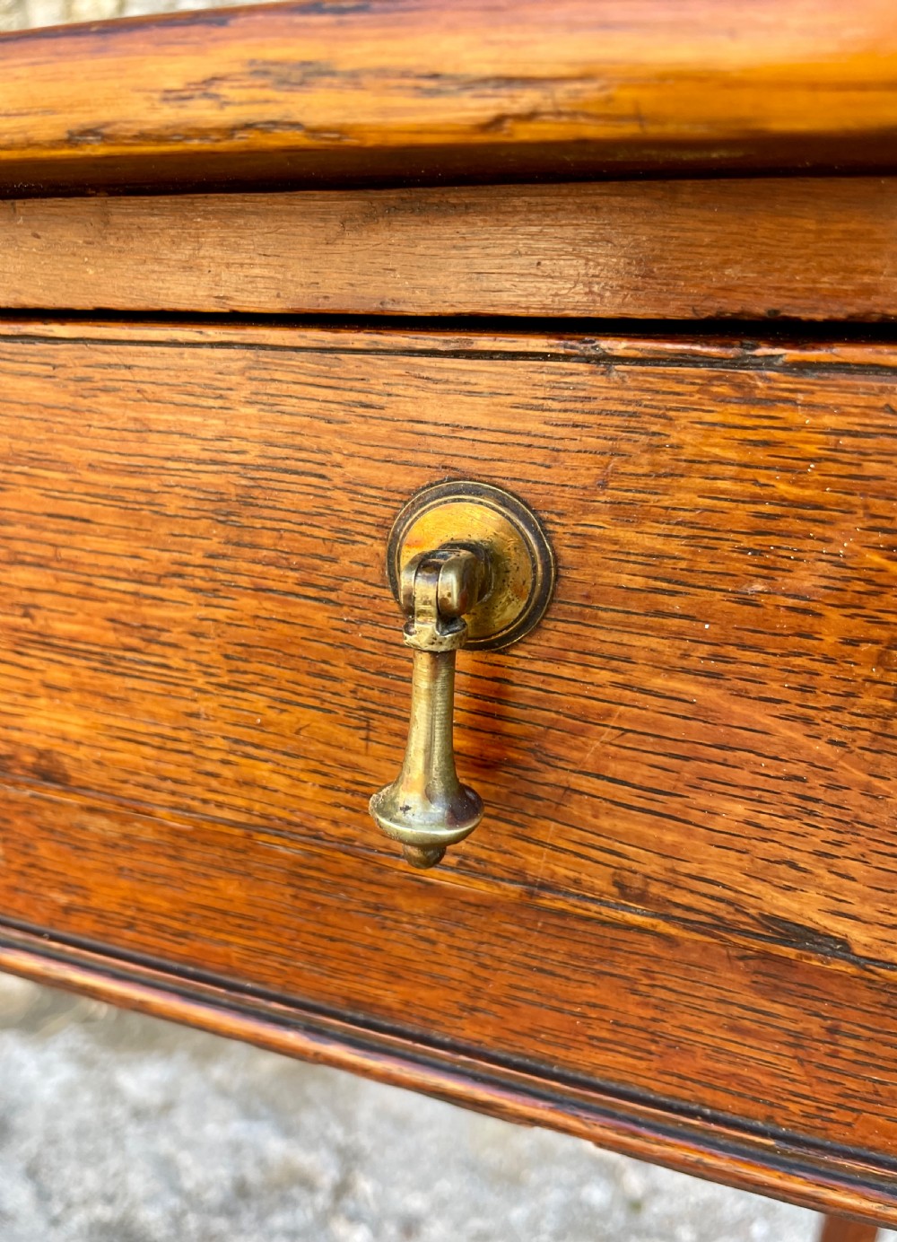 Antique Georgian Oak Side Table View XVIII