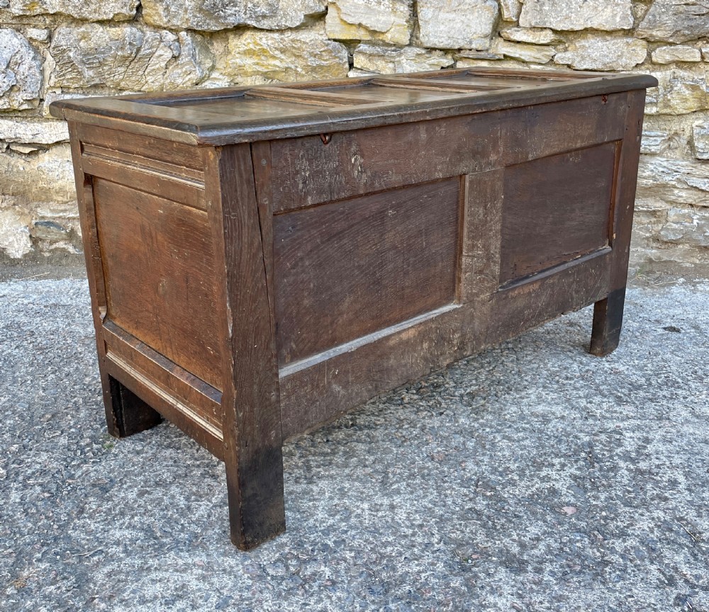 18th Century Panelled Oak Coffer View XVII