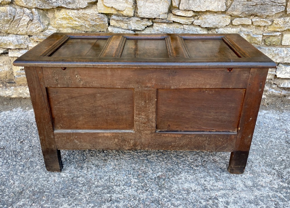 18th Century Panelled Oak Coffer View XVIII