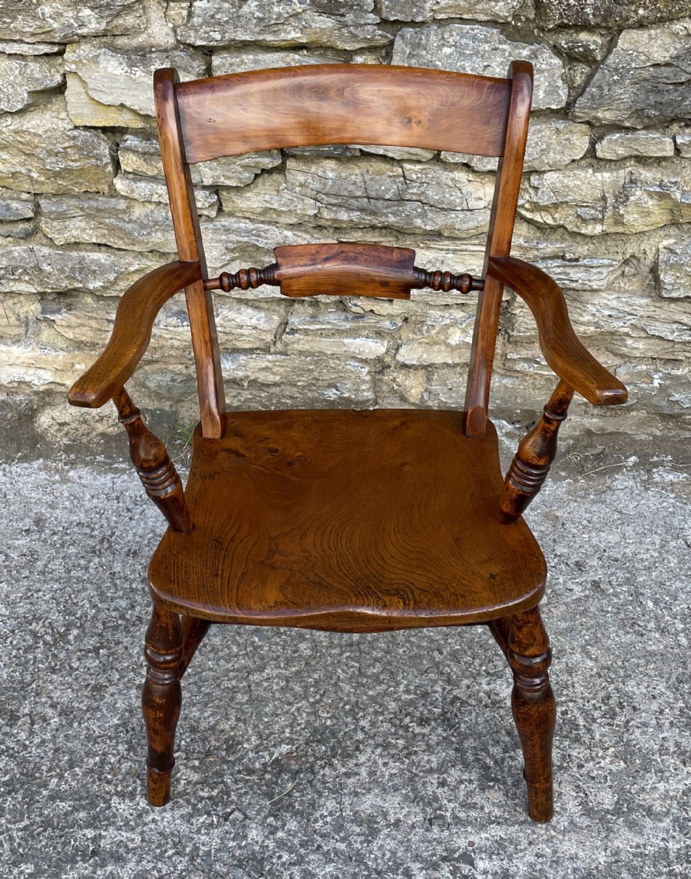 Antique Windsor Bar Back Carver Chair