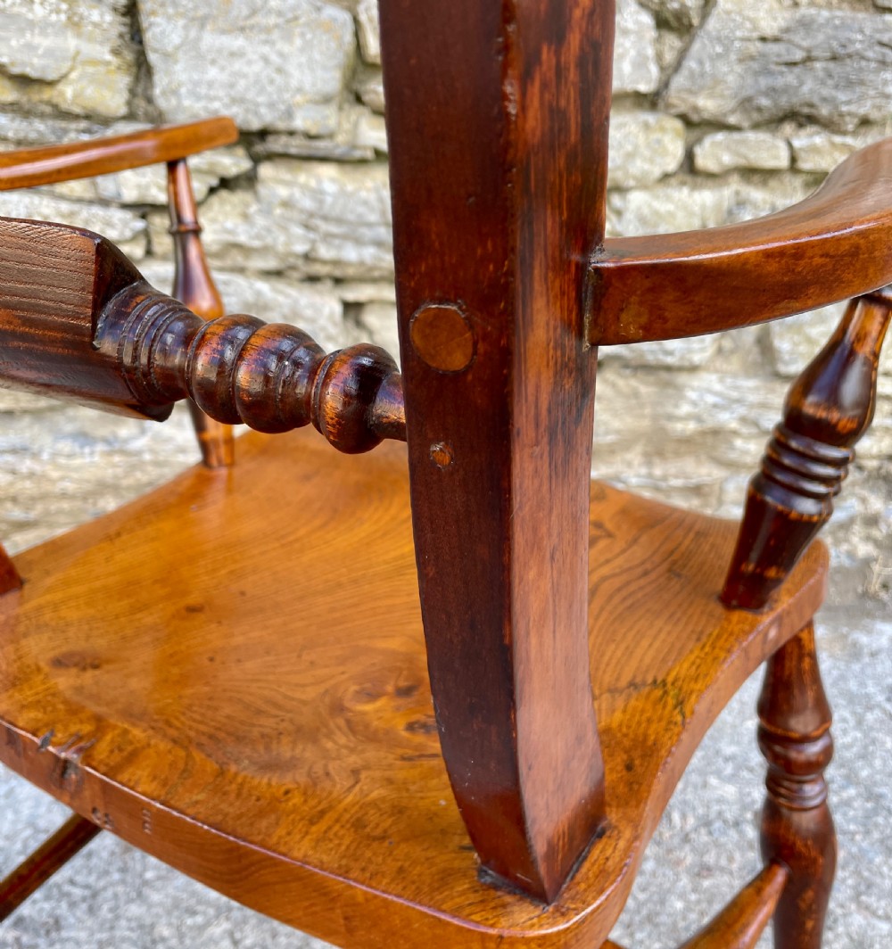 Antique Windsor Bar Back Carver Chair View X