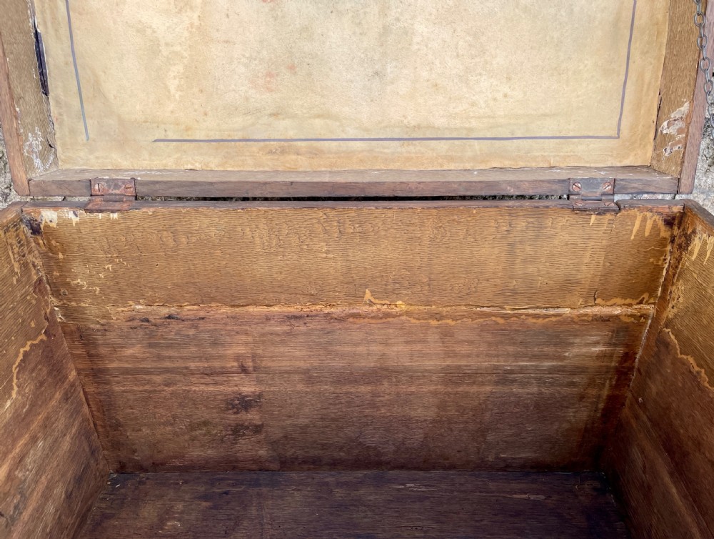 Antique Victorian Strapped Oak Silver Chest View XI