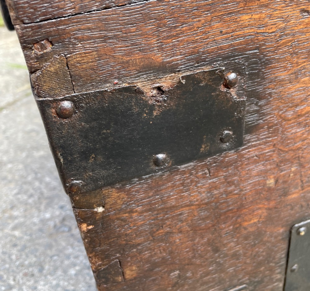 Antique Victorian Strapped Oak Silver Chest View XXVI