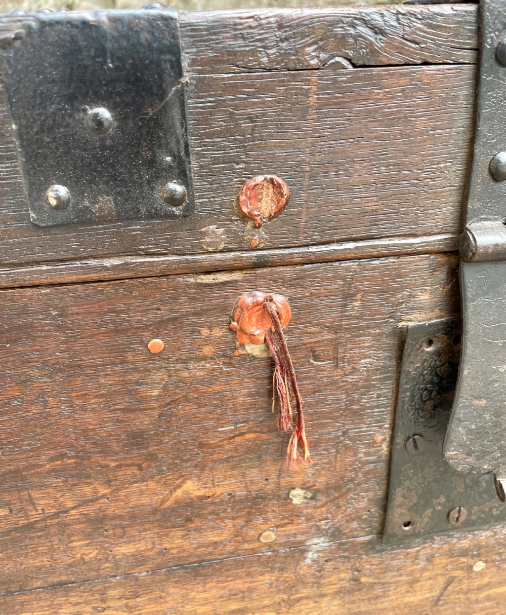 Antique Victorian Strapped Oak Silver Chest View XXVII