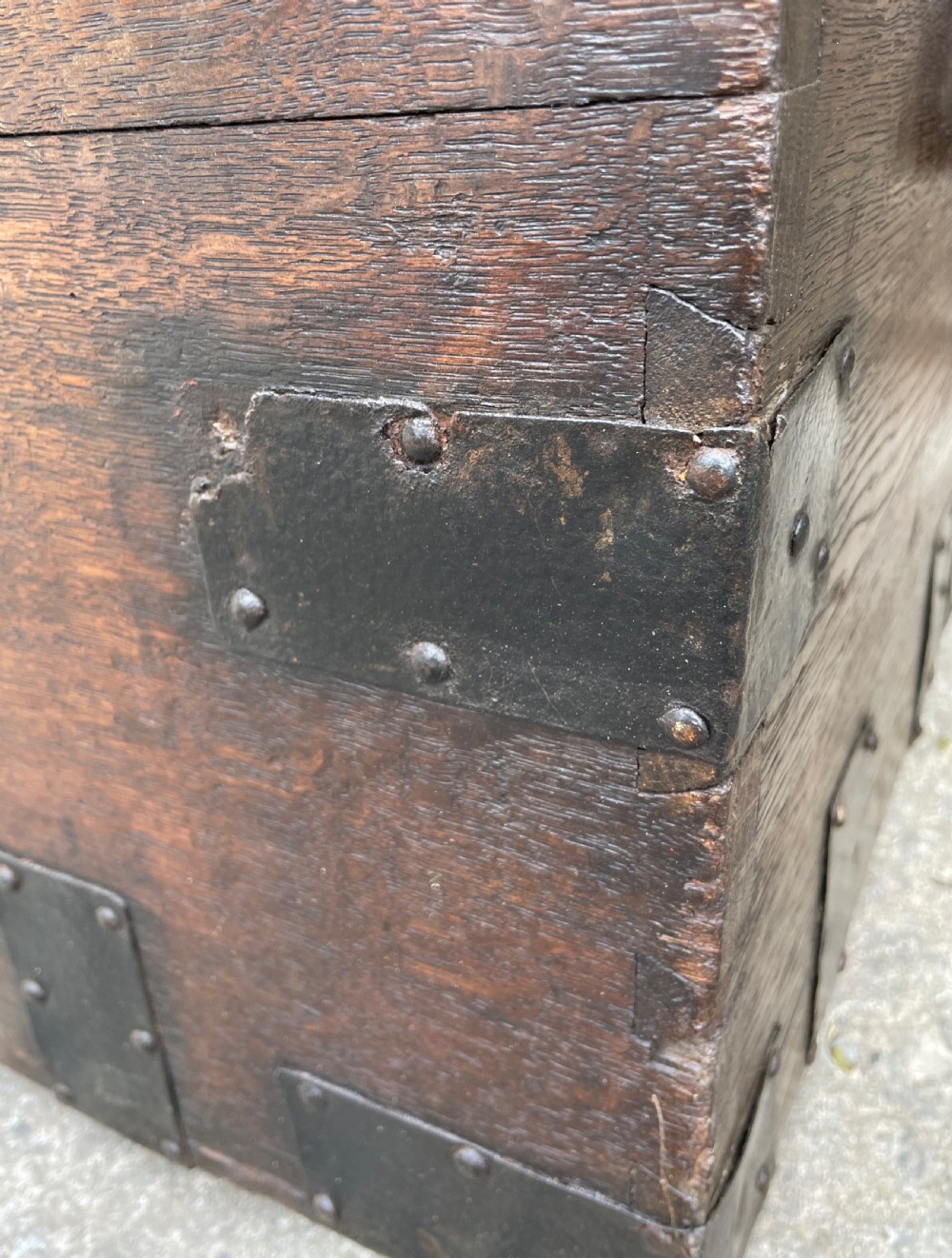 Antique Victorian Strapped Oak Silver Chest View XXVIII