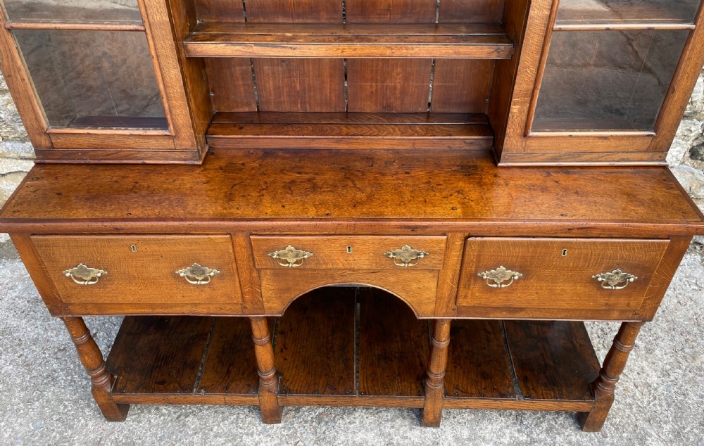Antique Welsh Oak Potboard Dresser View X