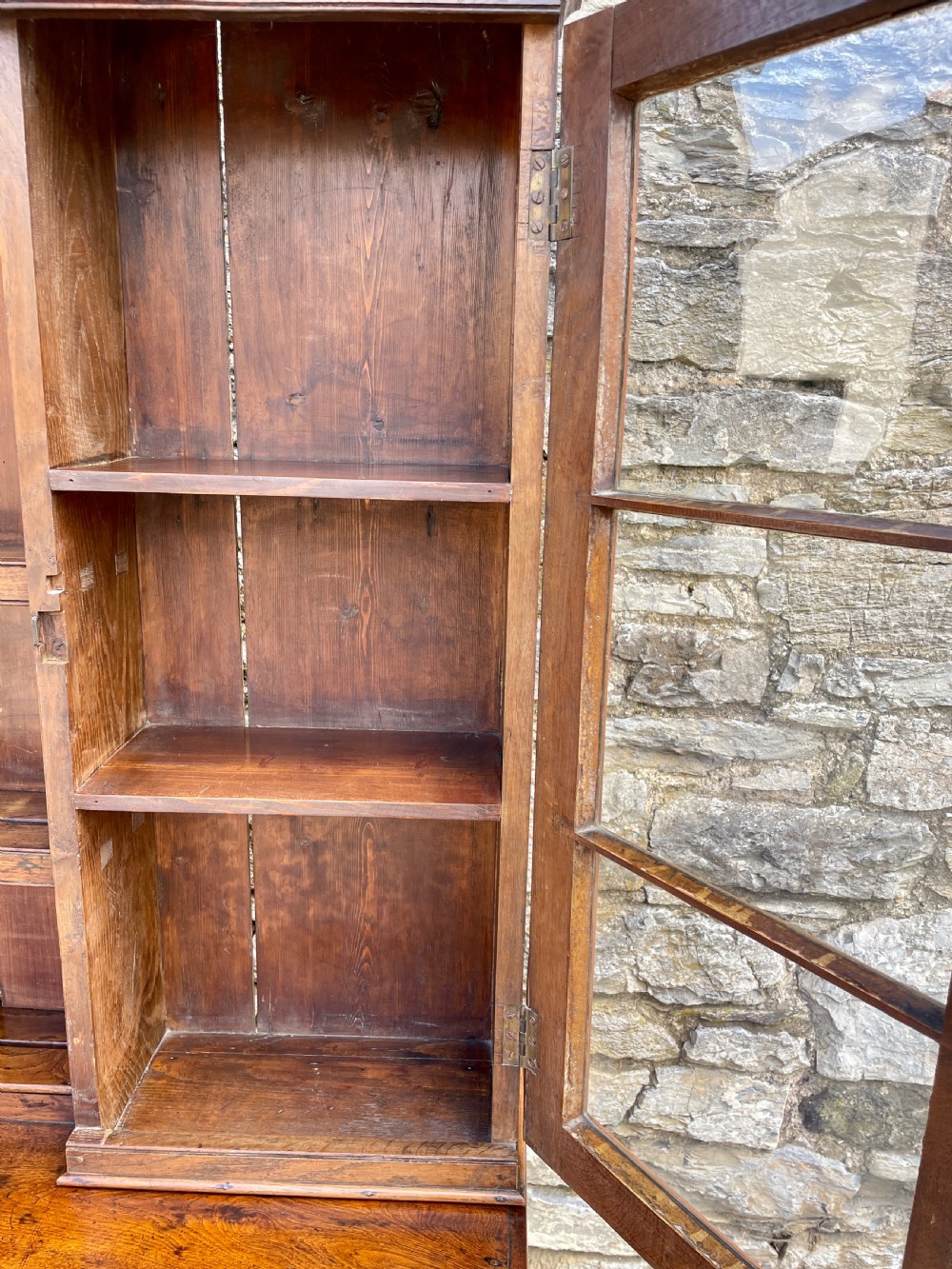 Antique Welsh Oak Potboard Dresser View XV