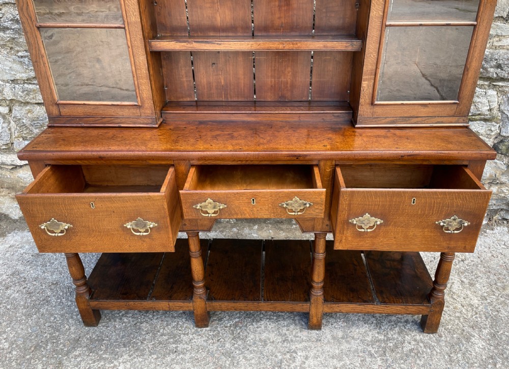 Antique Welsh Oak Potboard Dresser View XX