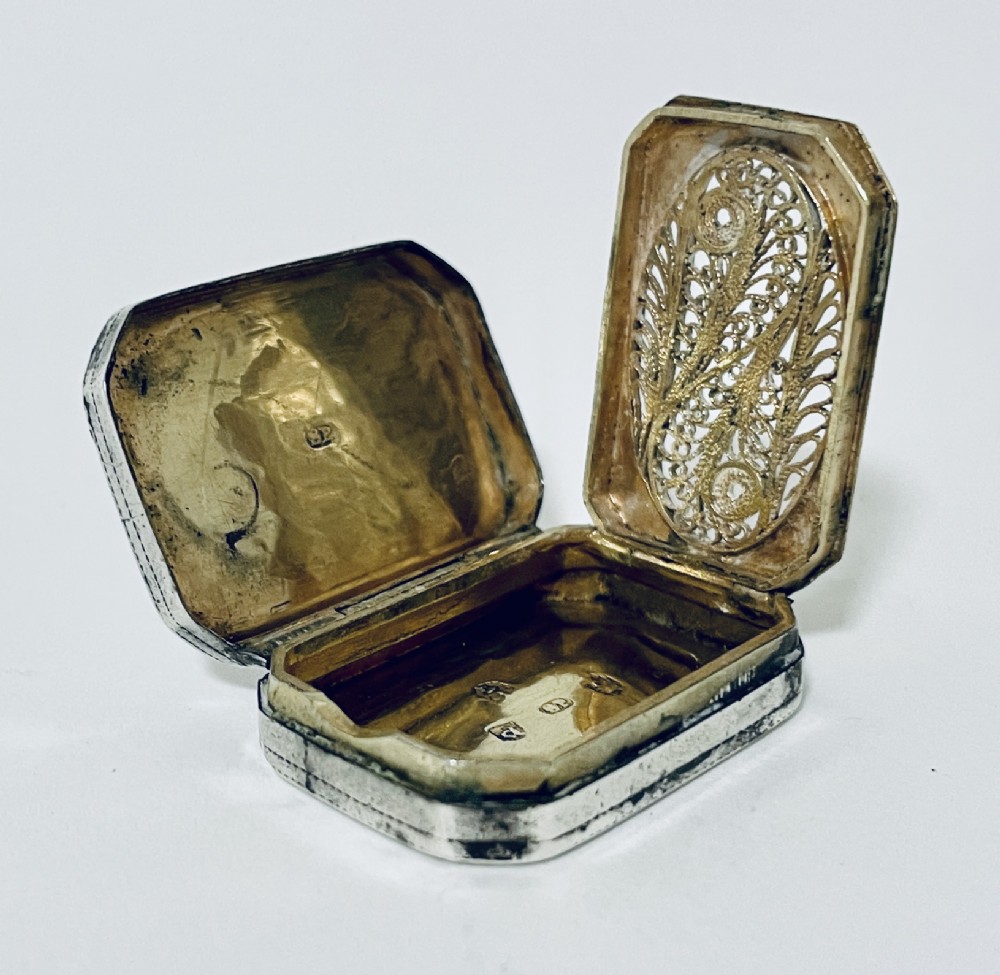 18th Century Georgian Silver Vinaigrette