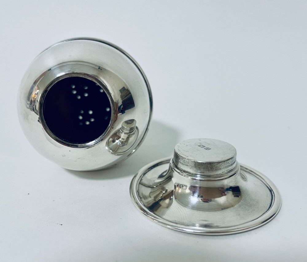 Antique Silver Pepper Pot Shaker Pepperette  View XI