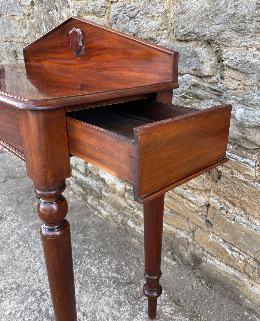 Victorian Mahogany Hall Console Table View VII