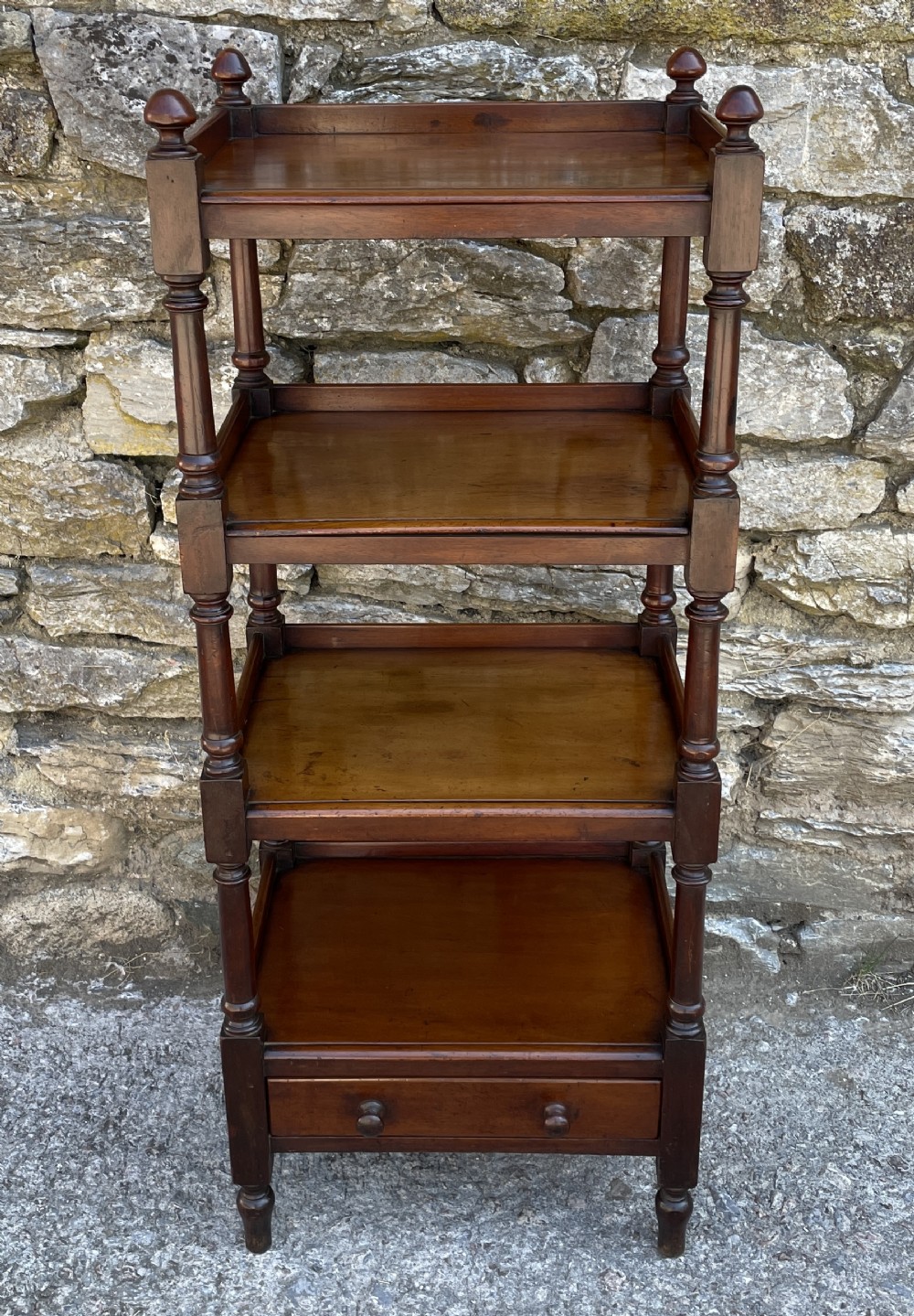 Victorian Mahogany Four Tier Whatnot