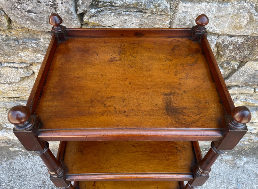 Victorian Mahogany Four Tier Whatnot View IV