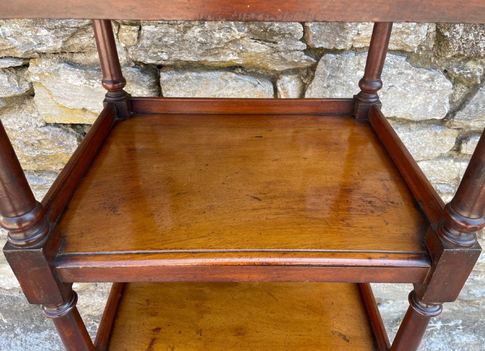 Victorian Mahogany Four Tier Whatnot View V