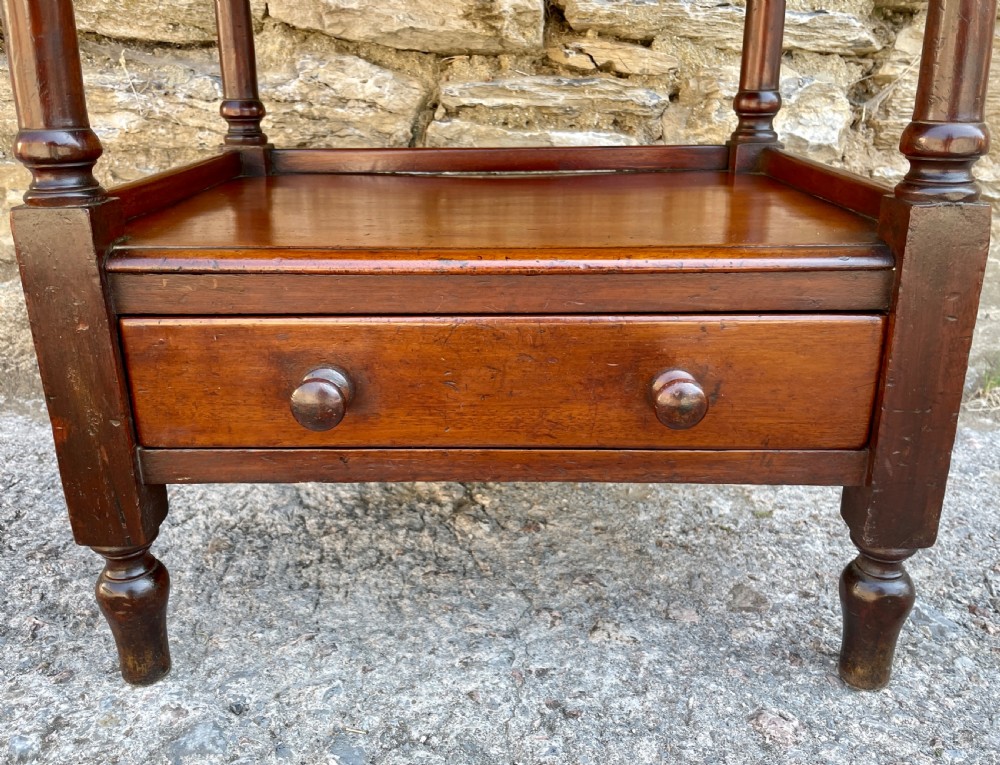Victorian Mahogany Four Tier Whatnot View VII