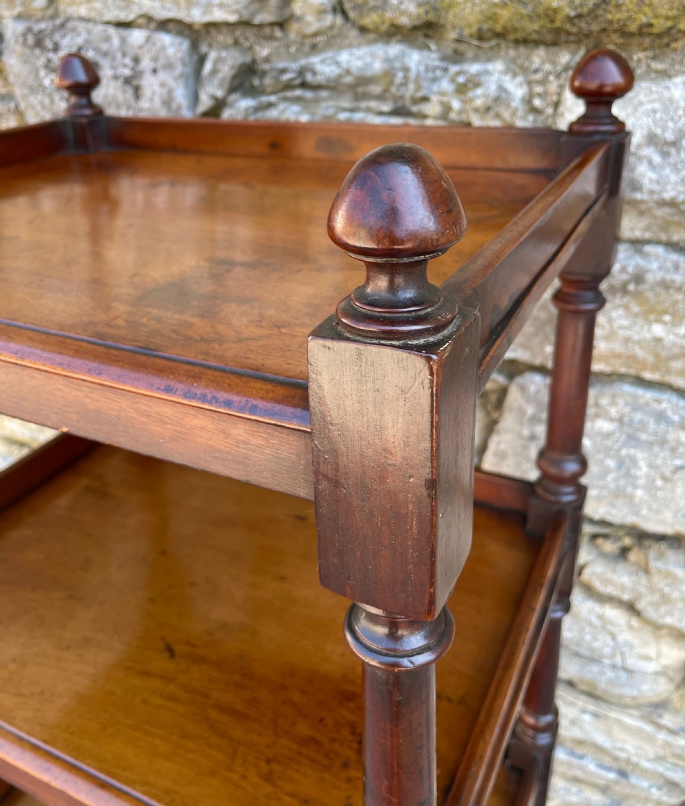 Victorian Mahogany Four Tier Whatnot View X