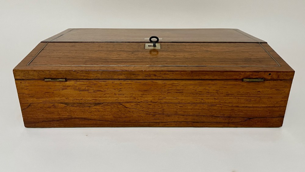 Antique Rosewood Inlaid Writing Slope View III
