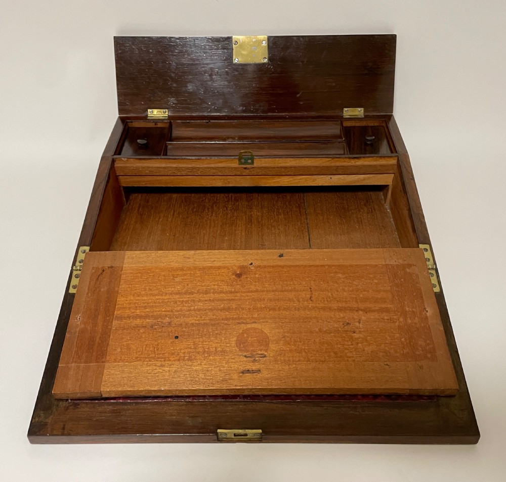Antique Rosewood Inlaid Writing Slope View XII