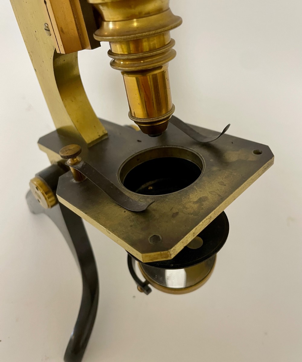 Victorian Brass Microscope by Wray London View VIII