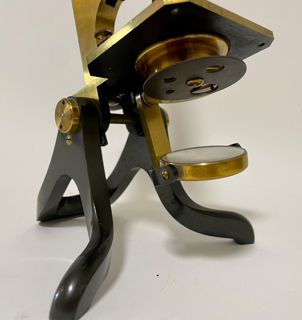 Victorian Brass Microscope by Wray London View IX