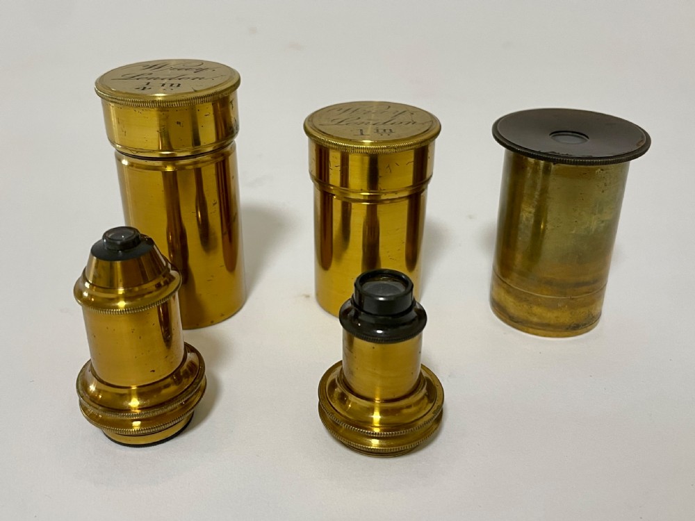 Victorian Brass Microscope by Wray London View XII