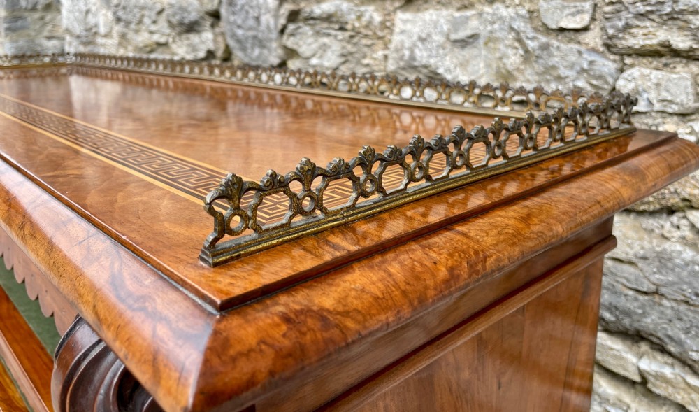 Victorian Walnut Open Bookcase View XI