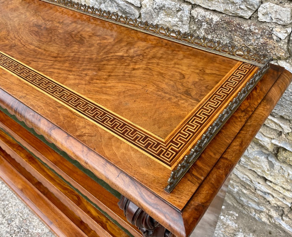 Victorian Walnut Open Bookcase View XII
