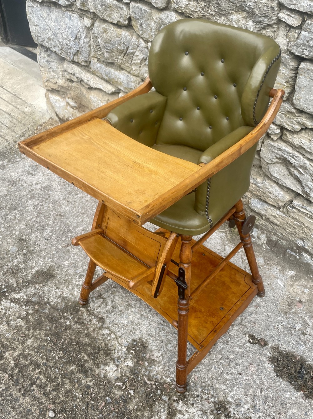 Antique Metamorphic High Chair