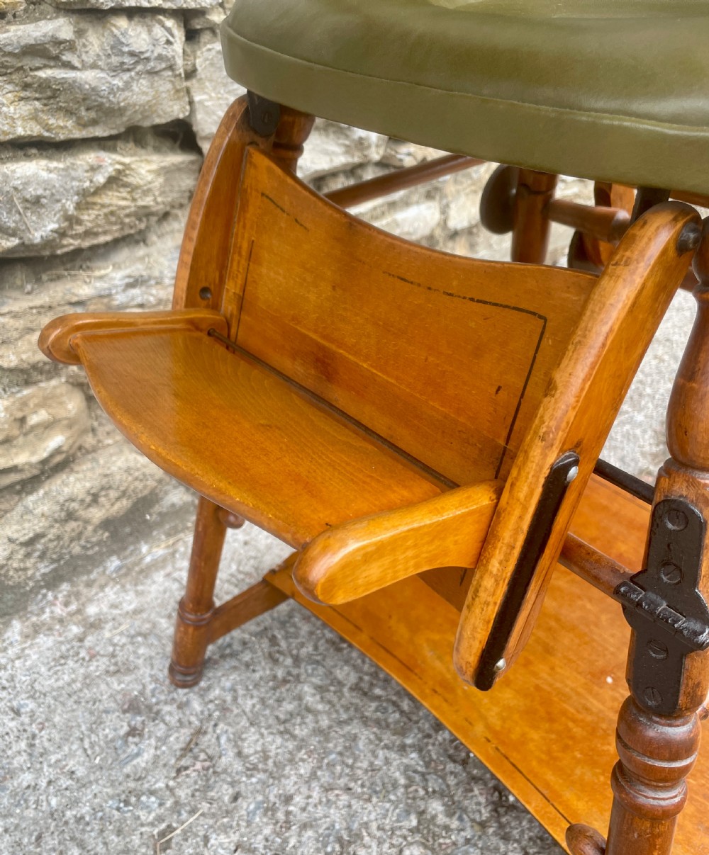 Antique Metamorphic High Chair View VI