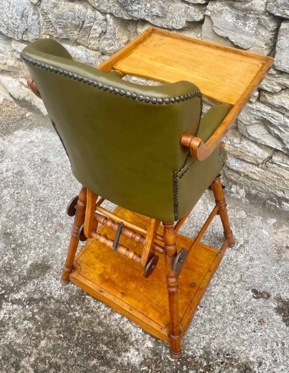 Antique Metamorphic High Chair View VII