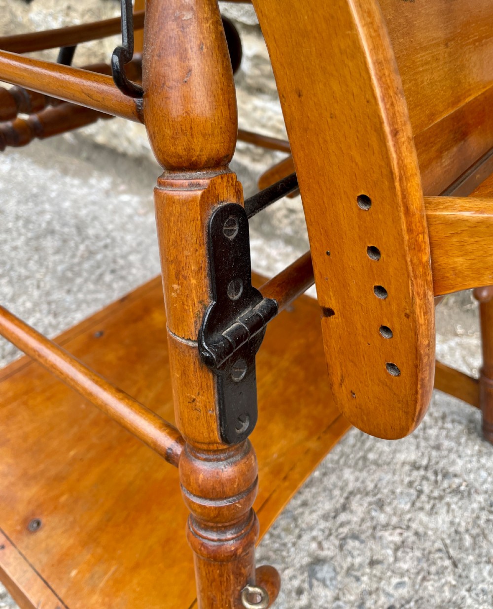 Antique Metamorphic High Chair View IX