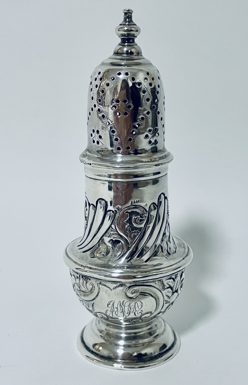 Victorian Solid Sterling Silver Pepper Shaker