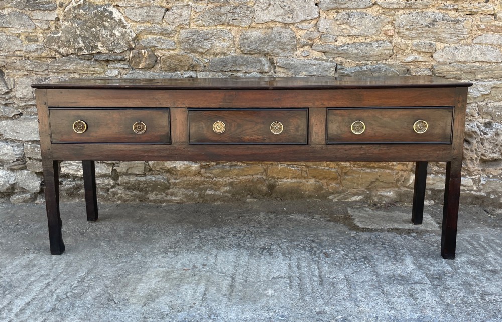Georgian Oak Dresser Base View II