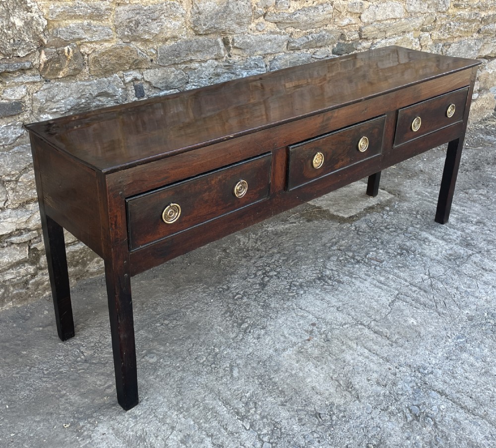 Georgian Oak Dresser Base View IV