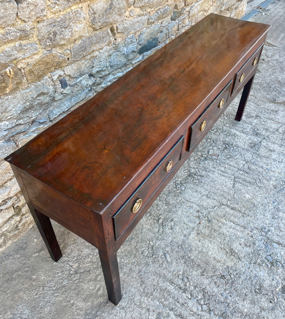 Georgian Oak Dresser Base View XII