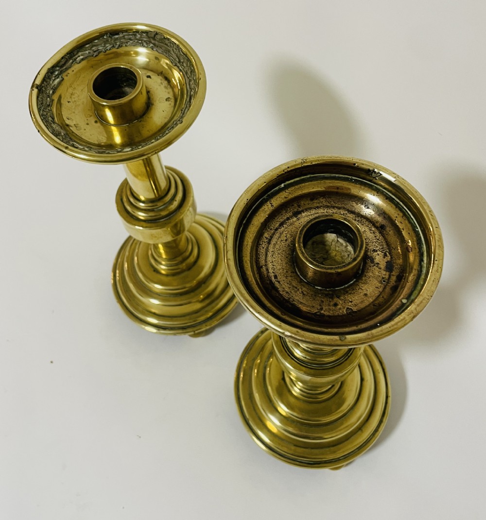Pair of Victorian Brass Altar Candlesticks View IX