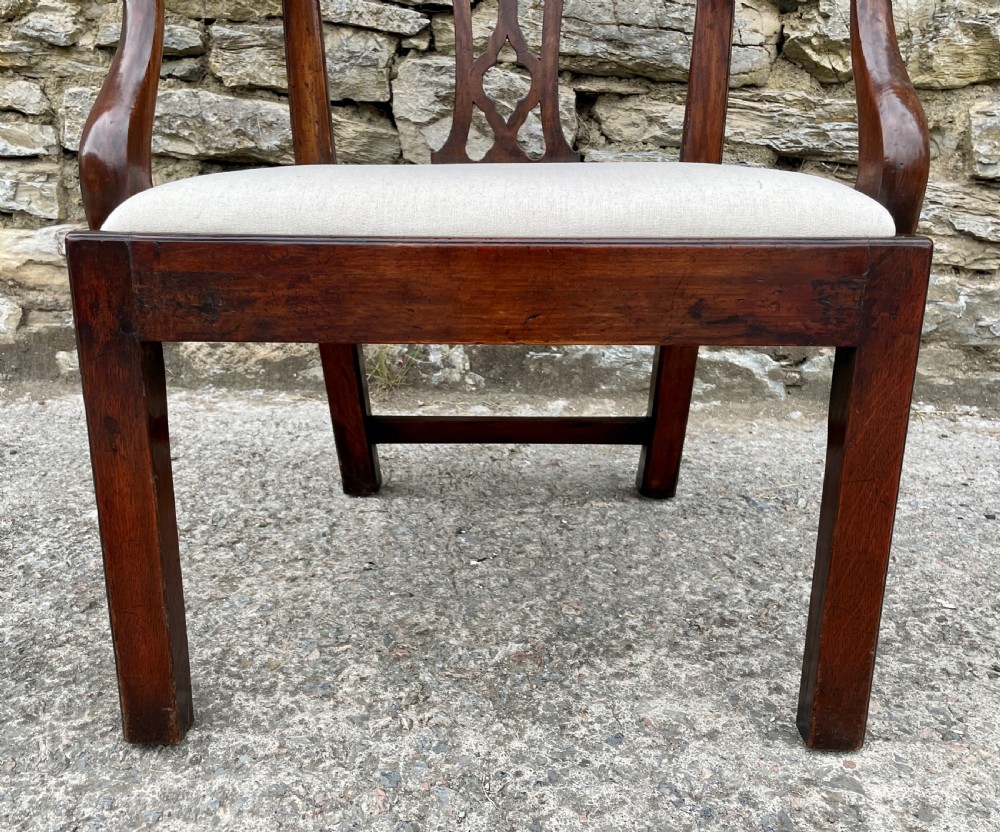 Antique Georgian Mahogany Carver Chair View XIII